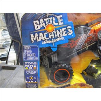 Jada Battle Machines Radio Control Laser Combat Tag R/C Set; '10 Chevy Silverado Vs. '09 Ford F-350