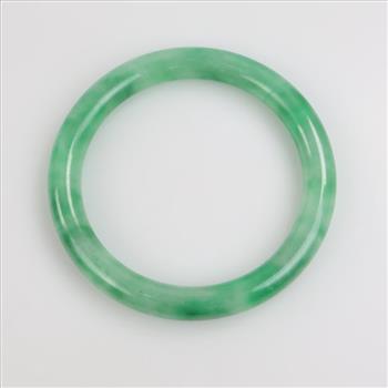 Jade Green Slip-On Bangle Bracelet