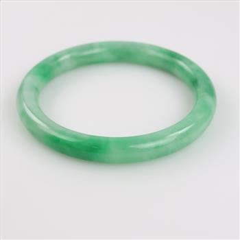 Jade Green Slip-On Bangle Bracelet