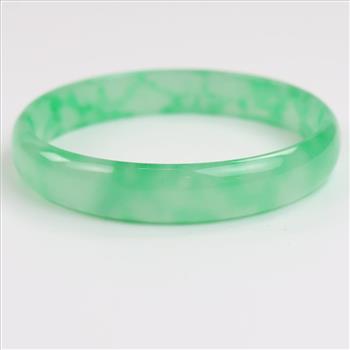 Jade Green Slip-On Bangle Bracelet