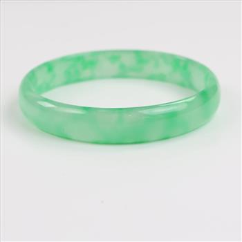 Jade Green Slip-On Bangle Bracelet