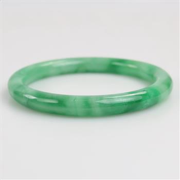 Jade Green Slip-On Bangle Bracelet