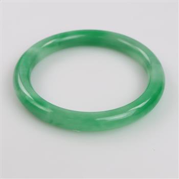 Jade Green Slip-On Bangle Bracelet
