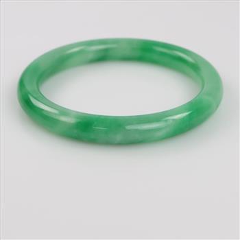 Jade Green Slip-On Bangle Bracelet
