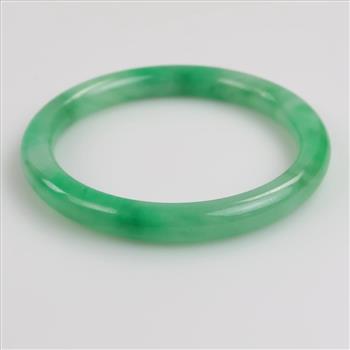 Jade Green Slip-On Bangle Bracelet