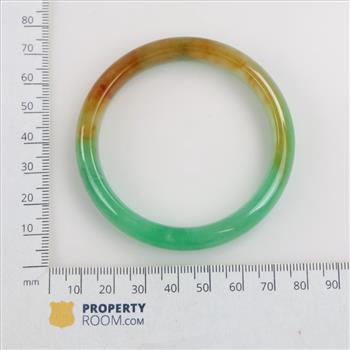 Jade Green-Yellow-Brown Slip-On Bangle Bracelet
