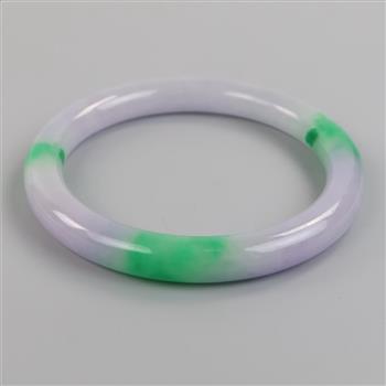 Jade Lavender-Green Slip-On Bangle Bracelet