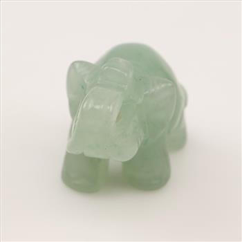 Jadeite Carved Elephant Collectible Feng Shui Figurines