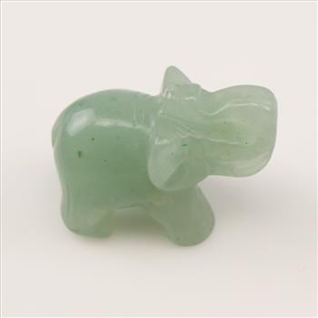 Jadeite Carved Elephant Collectible Feng Shui Figurines
