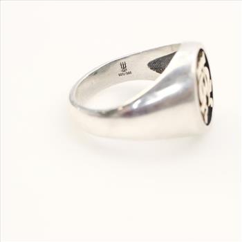 James Avery 14k Gold Sterling Silver Alpha & Omega Ring