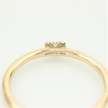 James Avery 14kt Gold Pure Heart Ring