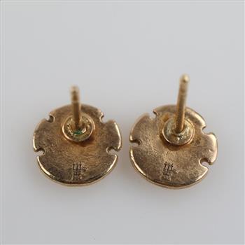 James Avery 14kt Gold Sand Dollar Stud Earrings