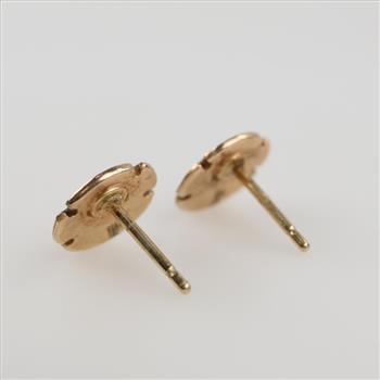 James Avery 14kt Gold Sand Dollar Stud Earrings