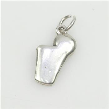 James Avery Silver Basketball & Hoop Charm