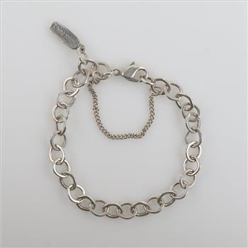 James Avery Silver Forged Link Charm Bracelet