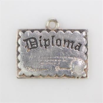 James Avery Silver Graduation Diploma Charm, 3.39g