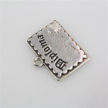 James Avery Silver Graduation Diploma Charm, 3.39g