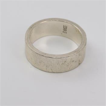 James Avery Silver Hammered Textured Ring