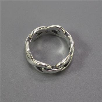 James Avery Silver Infinity Band Ring, 5.35g