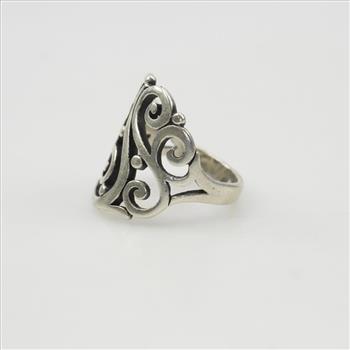 James Avery Silver Open Sorrento Ring