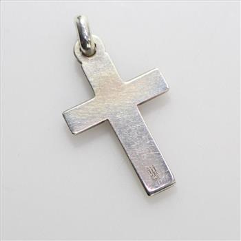James Avery Silver Plain Latin Cross Pendant, 3.37g