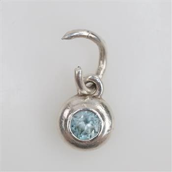 James Avery Silver Remembrance Blue Birthstone Charm