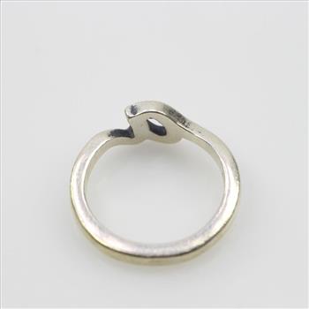 James Avery Silver Script Initial Ring