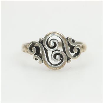 James Avery Silver Spanish Swirl Ring