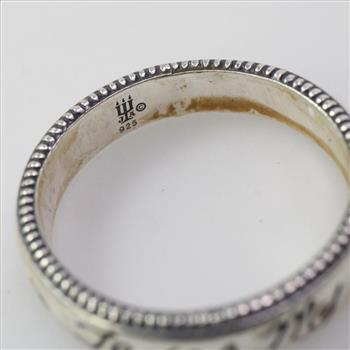 James Avery Silver Texas My Texas Ring, 4.48g