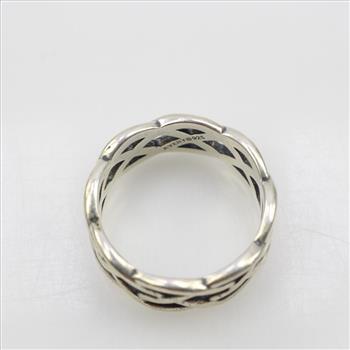 James Avery Silver Woven Trinity Ring