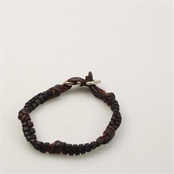 James Avery Sterling Silver Braided Leather Bracelet