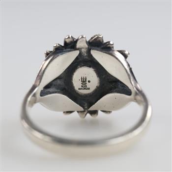 James Avery Sterling Silver Bronze Accent Wild Sunflower Ring