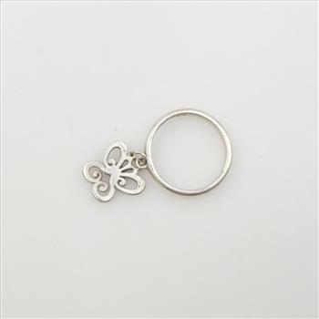 James Avery Sterling Silver Butterfly Dangle Ring