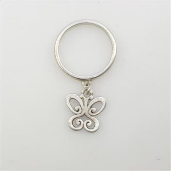 James Avery Sterling Silver Butterfly Dangle Ring