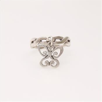James Avery Sterling Silver Dangle Spring Butterfly Ring