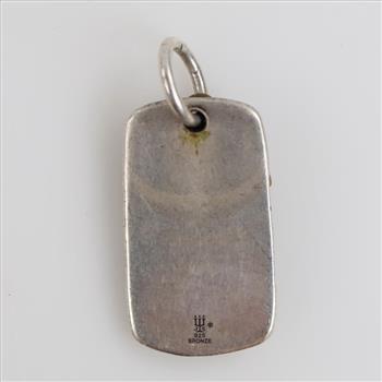 James Avery Sterling Silver Engravable Tag & Cross Charm