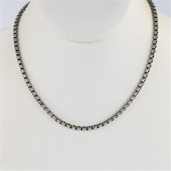 James Avery Sterling Silver Extra Heavy Box Necklace