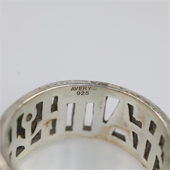 James Avery Sterling Silver Faith,Hope & Love Ring