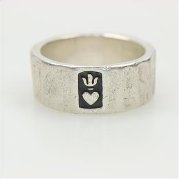 James Avery Sterling Silver Forged Faith, Love And Hope Band