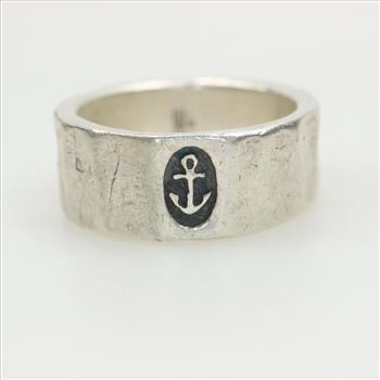 James Avery Sterling Silver Forged Faith, Love And Hope Band