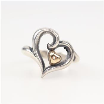 James Avery Sterling Silver Gold Accent Joy Of My Heart Ring | Property