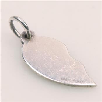 James Avery Sterling Silver Half Heart Pendant