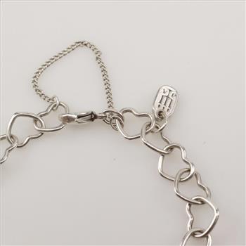 James Avery Sterling Silver Hearts Charm Bracelet
