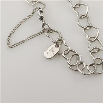 James Avery Sterling Silver Hearts Charm Bracelet