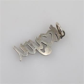 James Avery Sterling Silver I Love You Script Charm
