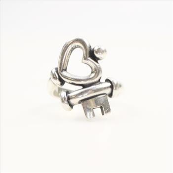 James Avery Sterling Silver Key To My Heart Ring