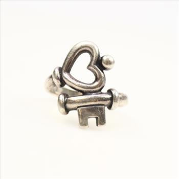 James Avery Sterling Silver Key To My Heart Ring