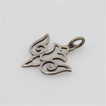 James Avery Sterling Silver Open Descending Dove Pendant