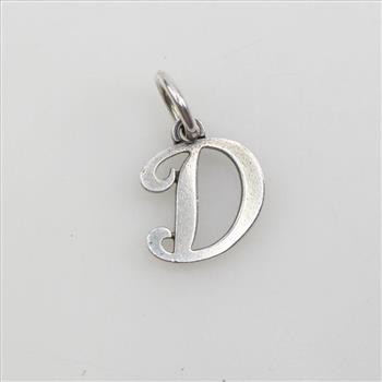 James Avery Sterling Silver Script Initial Charm