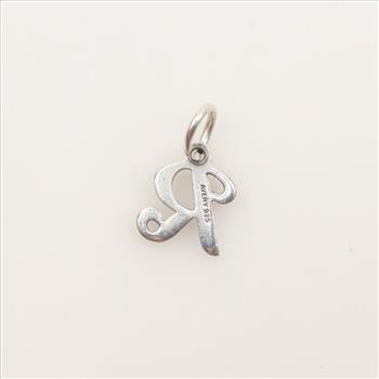 James Avery Sterling Silver Script Initial Charm